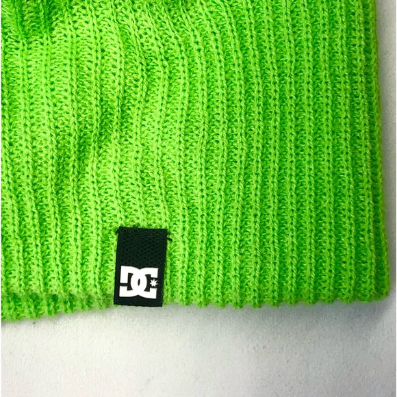 DC Shoes Beanie Hat Neon Green Adult One-Size-Fits-All - Picture 8 of 9